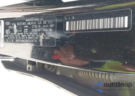 2019 Kia Forte S из США, поврежденный, VIN 3KPF34AD5KE024735